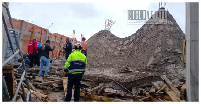 Colapsa cimbra en obra de construcción en Morelia; 25 trabajadores resultan lesionados