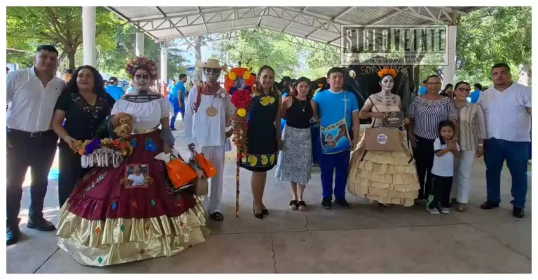 Concurso de catrines y catrinas reúne talento estudiantil en el COBAEM plantel Huetamo