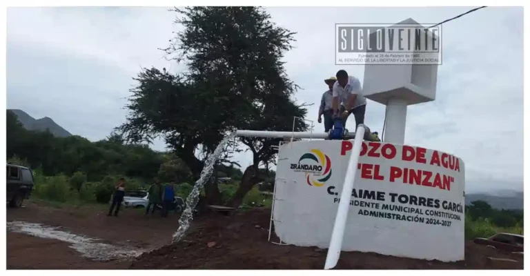 Inaugura Jaime Torres nueva bomba en pozo de agua en Zirándaro para mejorar el suministro a 500 familias