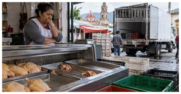 Inseguridad habría provocado suspensión de distribución de Bachoco y Sabro Pollo en Michoacán; temen desabasto