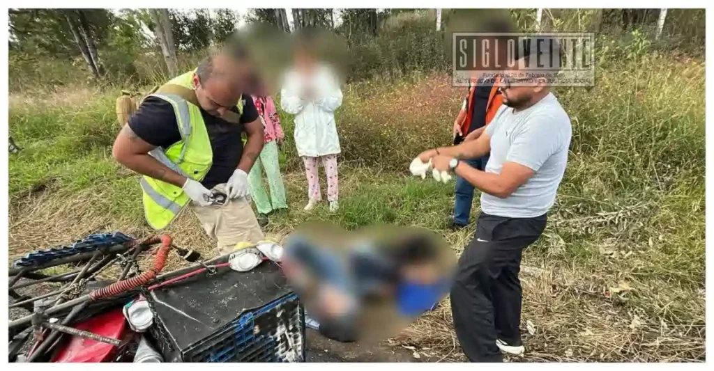 Muere motociclista tras ser impactado por un auto y arrollado por un camión en la carretera Morelia-Quiroga