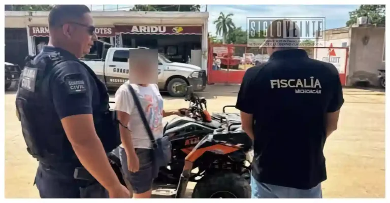Recuperan cuatrimoto robada y la devuelven a su propietaria en Huetamo