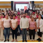 Reúnen a mujeres y estudiantes en jornada contra el cáncer de mama en Carácuaro; destaca Hever Tentory participación ciudadana en jornada