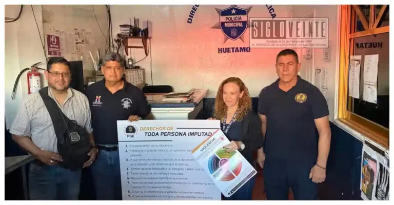 Supervisa FGE instalaciones de Seguridad Pública Municipal de Huetamo para fortalecer el respeto a los derechos humanos