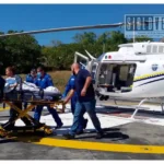 Trasladan por helicóptero a joven de Tuzantla a Morelia por complicación grave en su embarazo