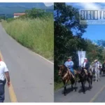 Apoya el Agrupamiento de Seguridad Vial de Nocupétaro, cambio de estandarte de la Cabalgata Morelos de Villa Madero, Tacámbaro y Turicato
