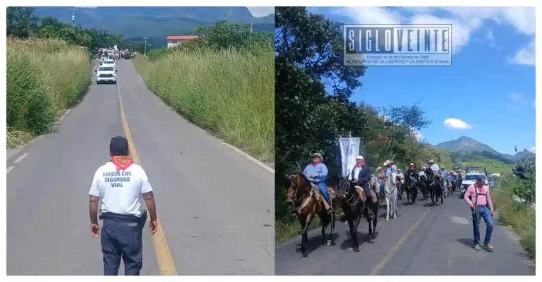 Apoya el Agrupamiento de Seguridad Vial de Nocupétaro, cambio de estandarte de la Cabalgata Morelos de Villa Madero, Tacámbaro y Turicato